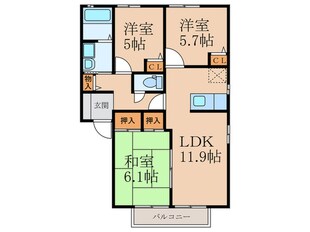 アンソレイユ･マーシュの物件間取画像